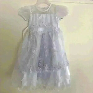 Delia varieties white dress girl size 4